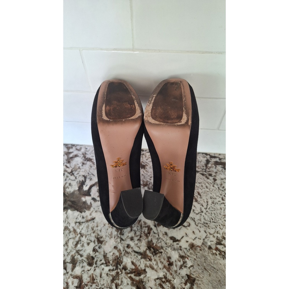 Prada Suede Black Platform Pumps Italy 36.5, 6 US - Picture 9 of 12